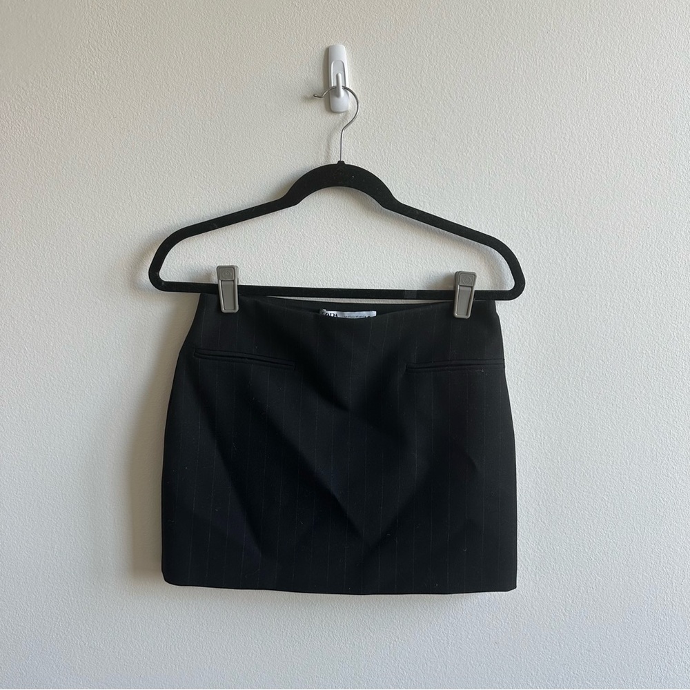 Zara Pinstripe Mini Skirt